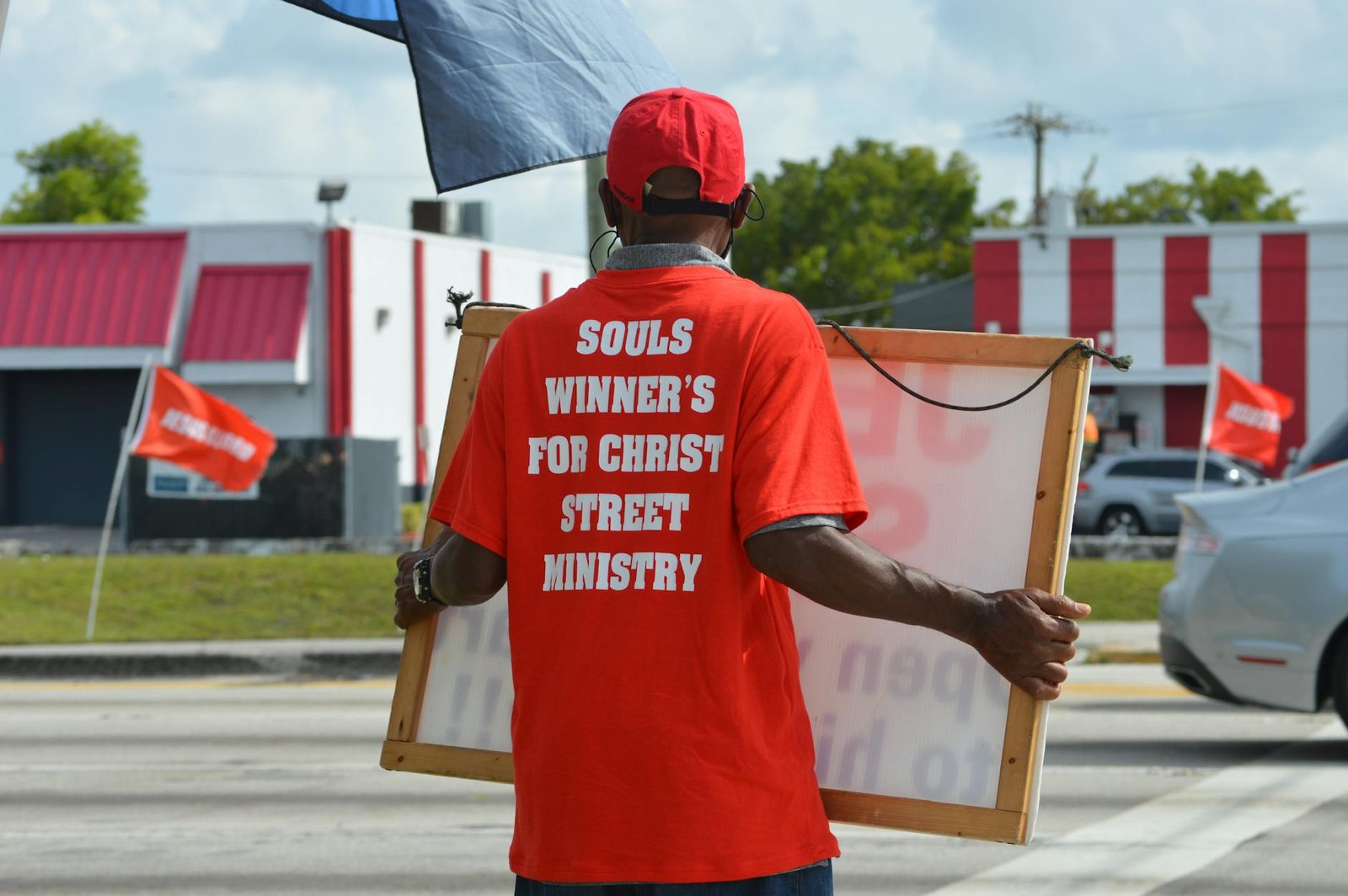 man preparing congregation meeting